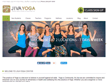 Tablet Screenshot of jivayogacenter.com